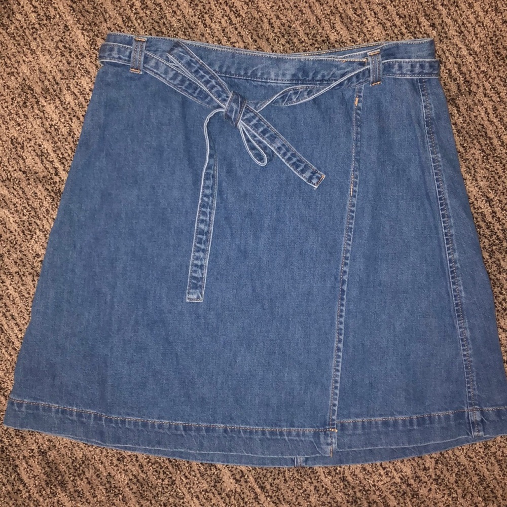 Gap denim wrap skirt